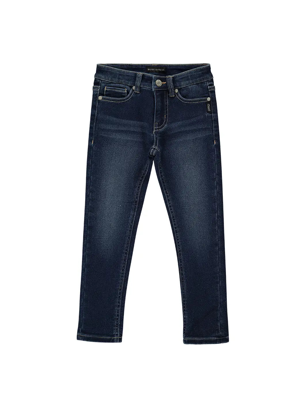 girls dark wash knit stretch jegging jeans