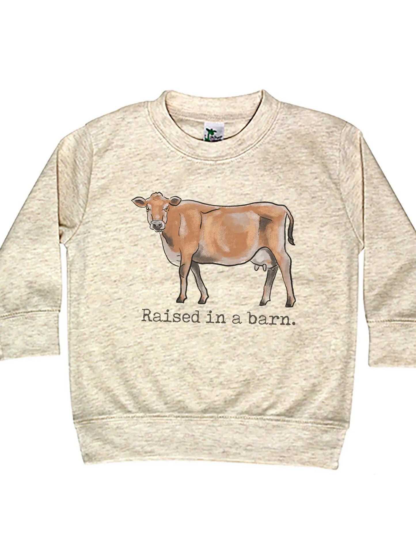 kids soft cotton cow shirt with long sleeves