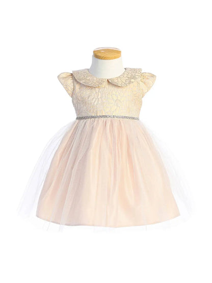 Baby - Daisy Jacquard with collar and tulle