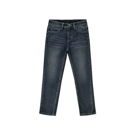boys dark wash skinny jeans