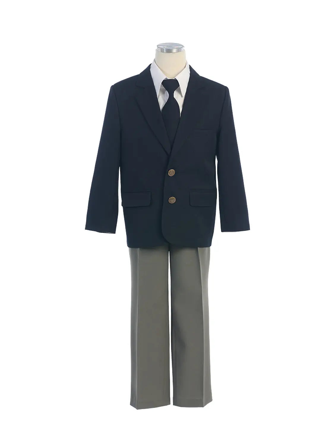 Boys Suit - Navy/Grey