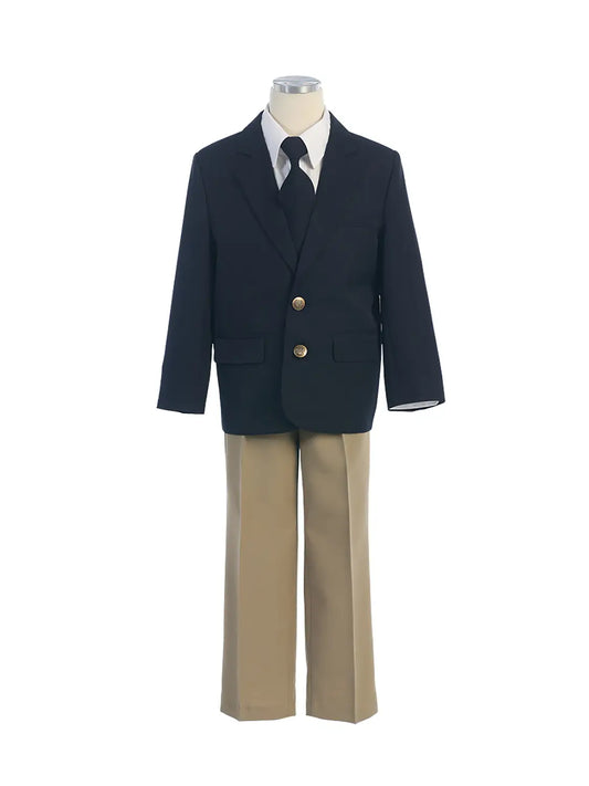 Boys Suit Navy/Khaki
