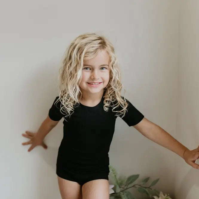 Girls black leotard