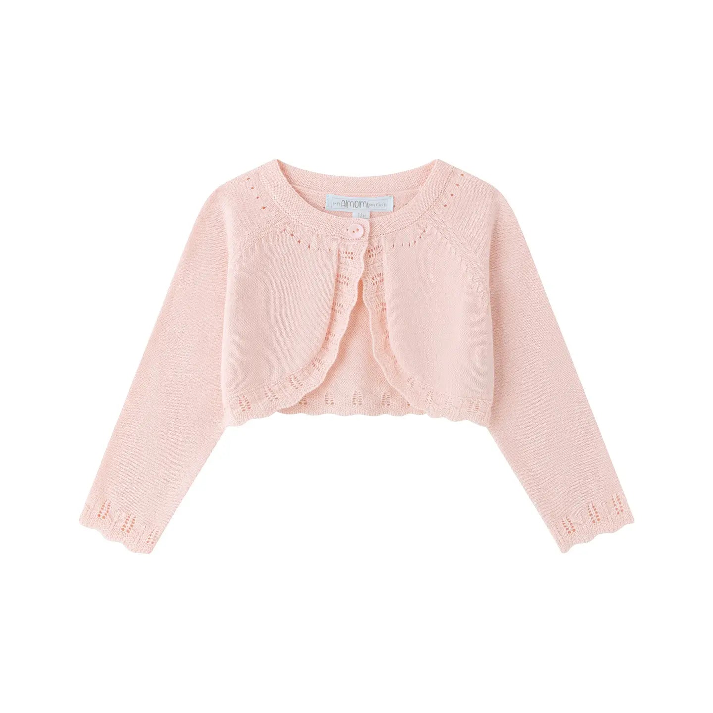 Pink Knit Baby Cardigan