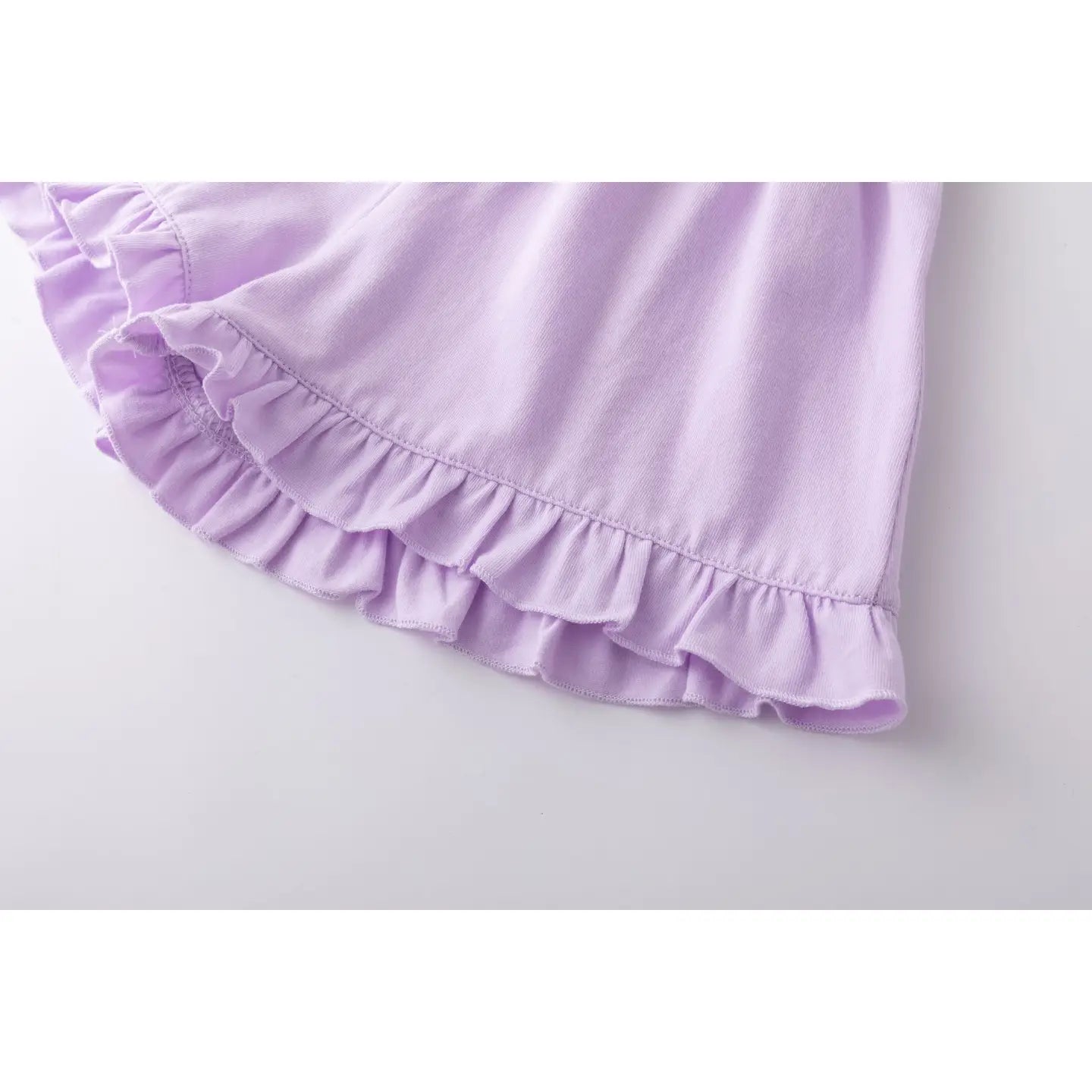 Purple Ruffle Shorts