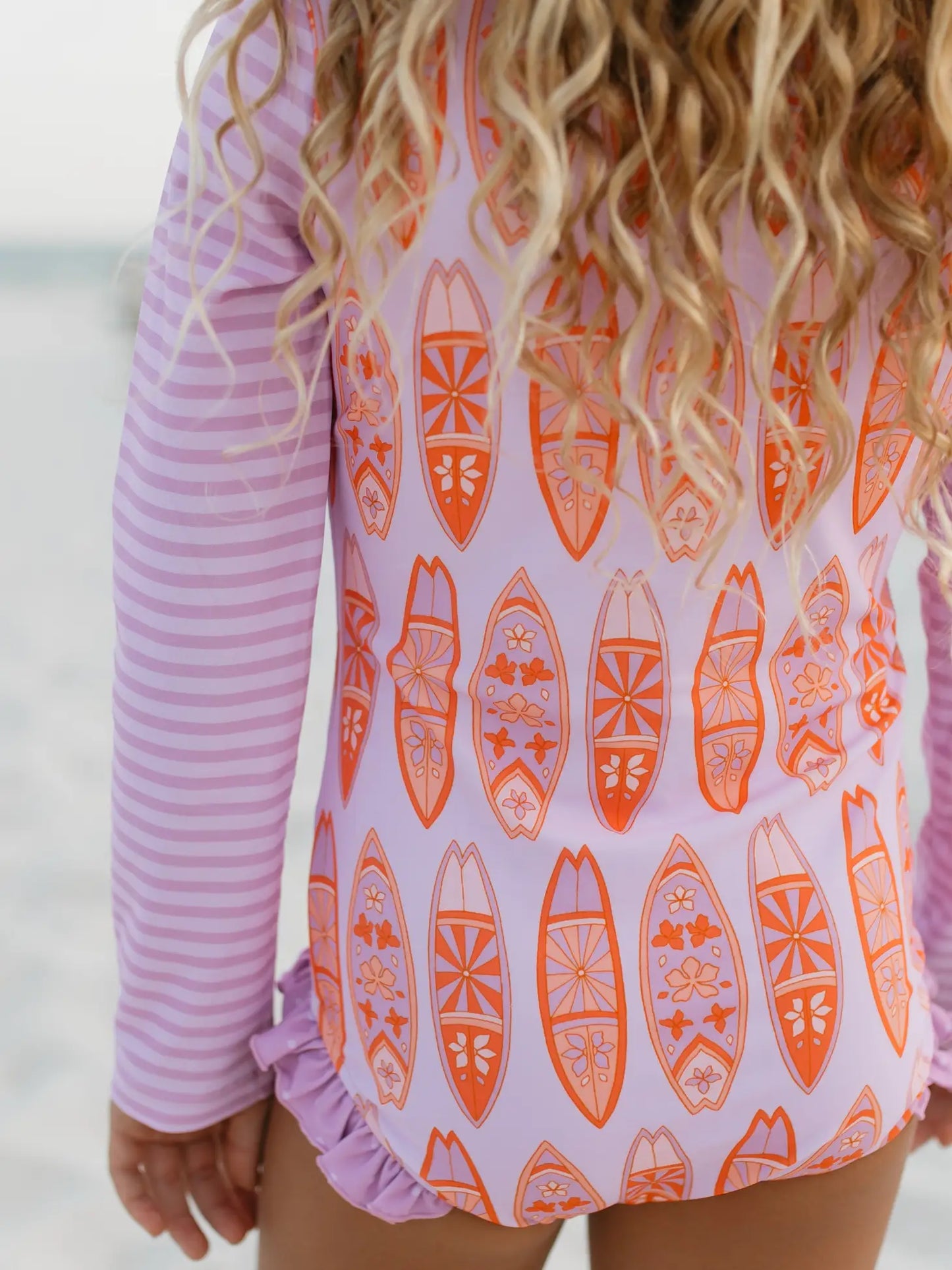girls full coverage rash guard swim suite