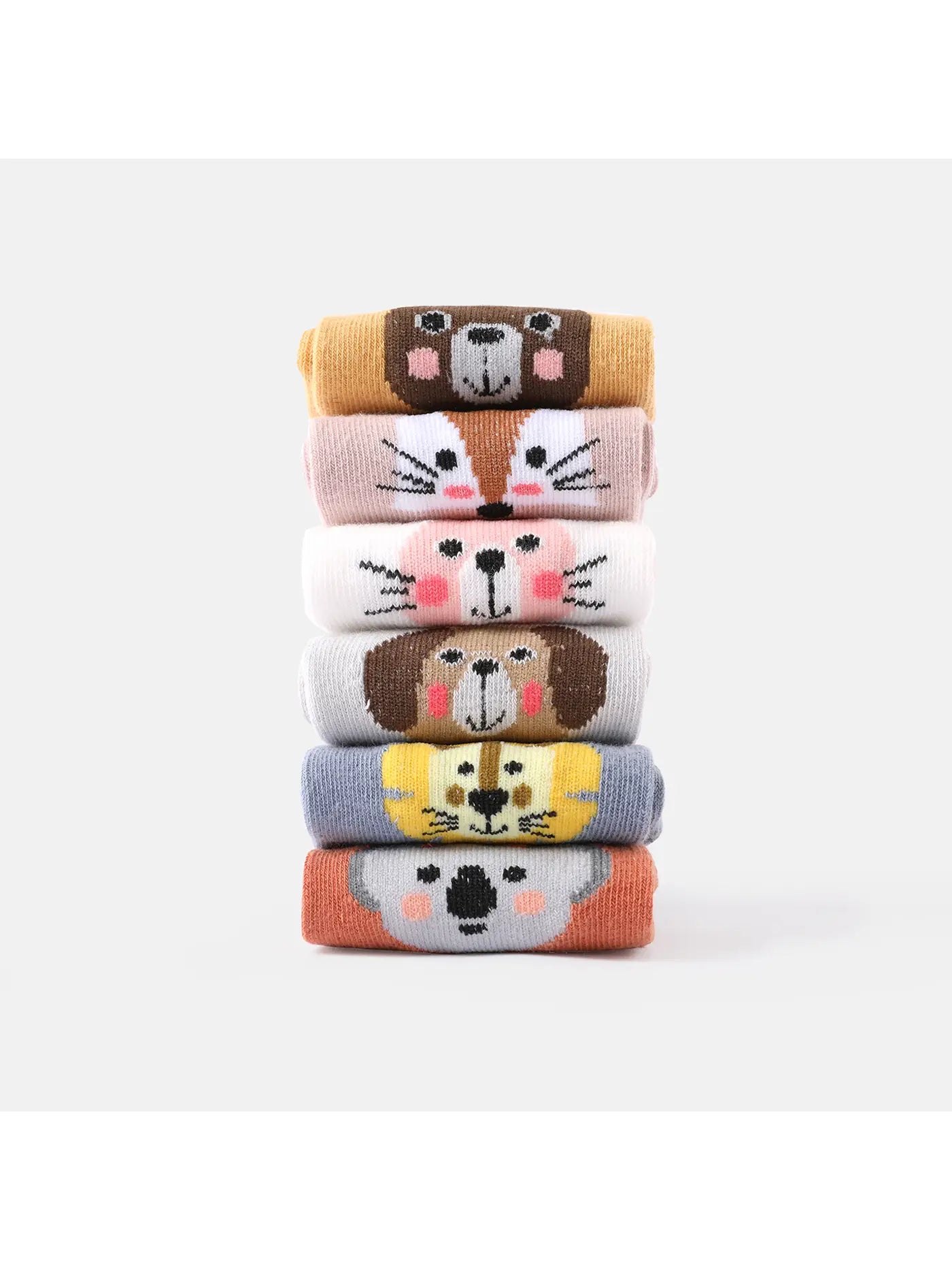 baby toddler animal ankle socks with grips on bottom and sweet animals on them