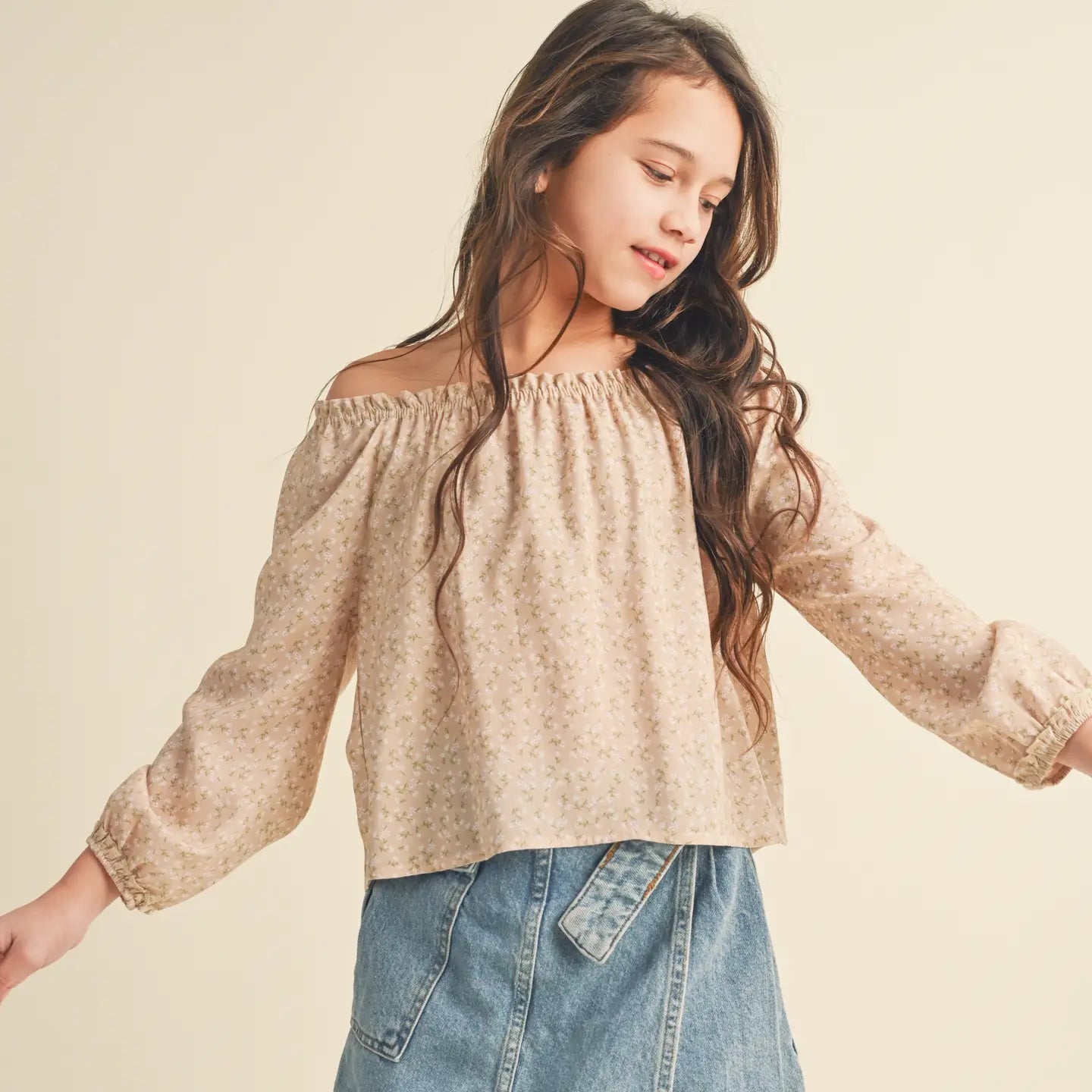 Tween Girl Peasant Top