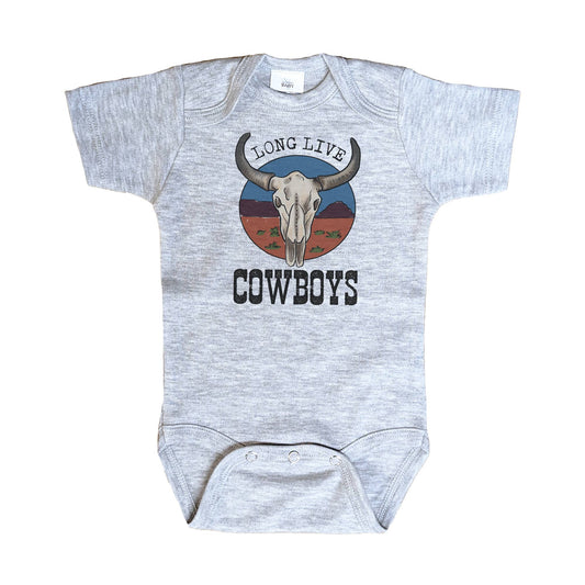 baby onesie with western cowboy theme