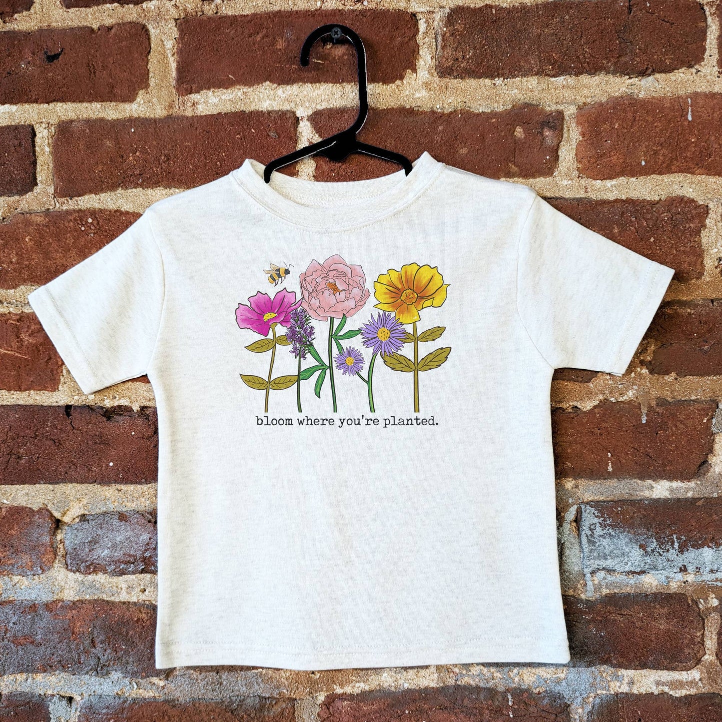encouraging shirt with flowers that boosts confidence in girls