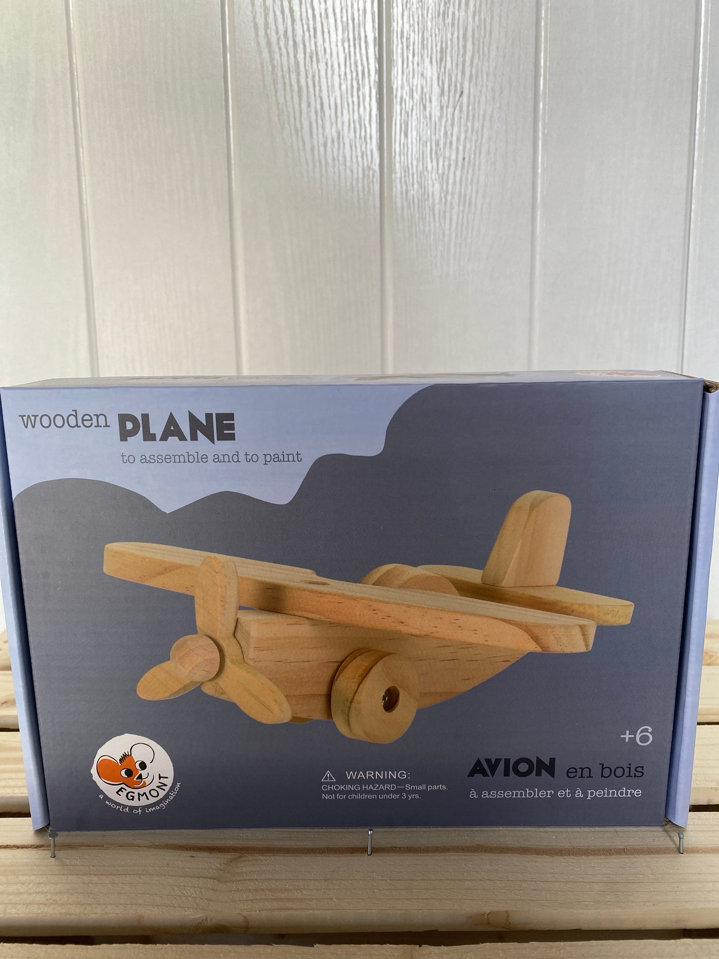 wooden airplane model for kids to build