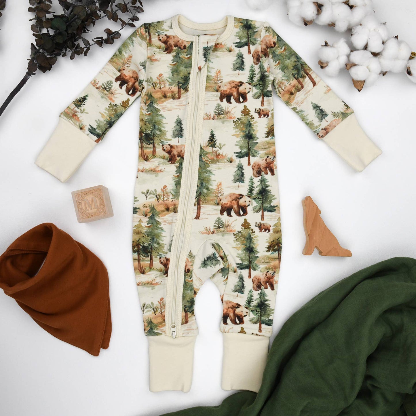 Organic Cotton Baby Pajamas: Bodhi