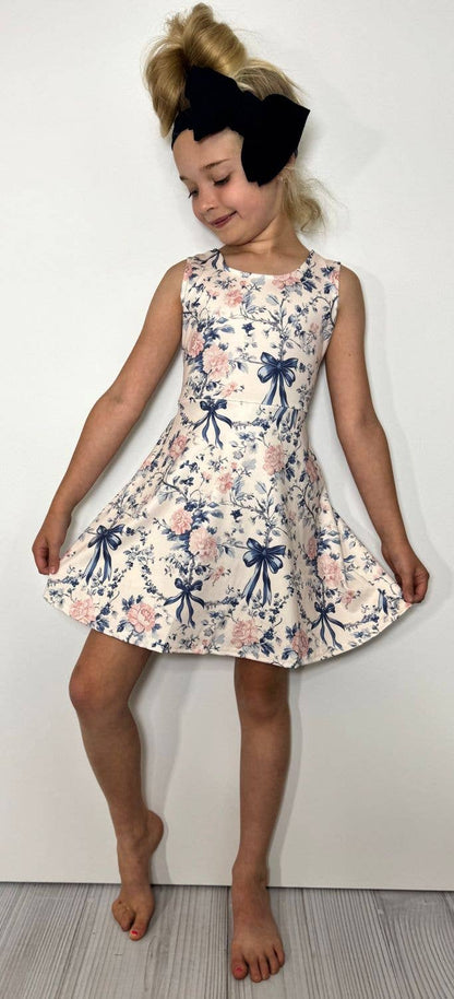 Coquette Vintage Athletic Girls Dress