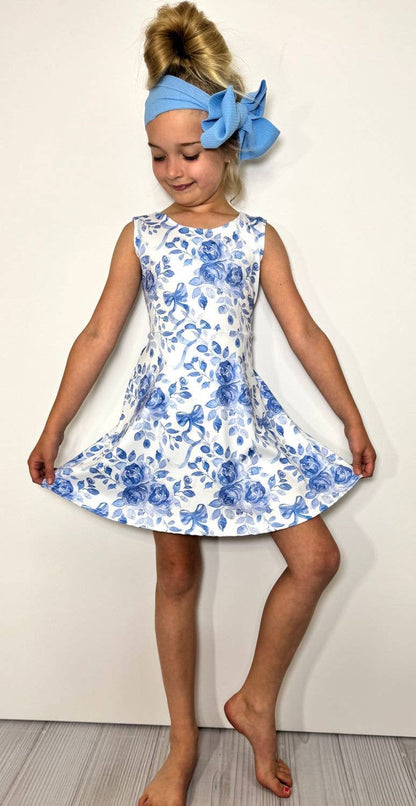 Prussian Rose Athletic Girls Dress