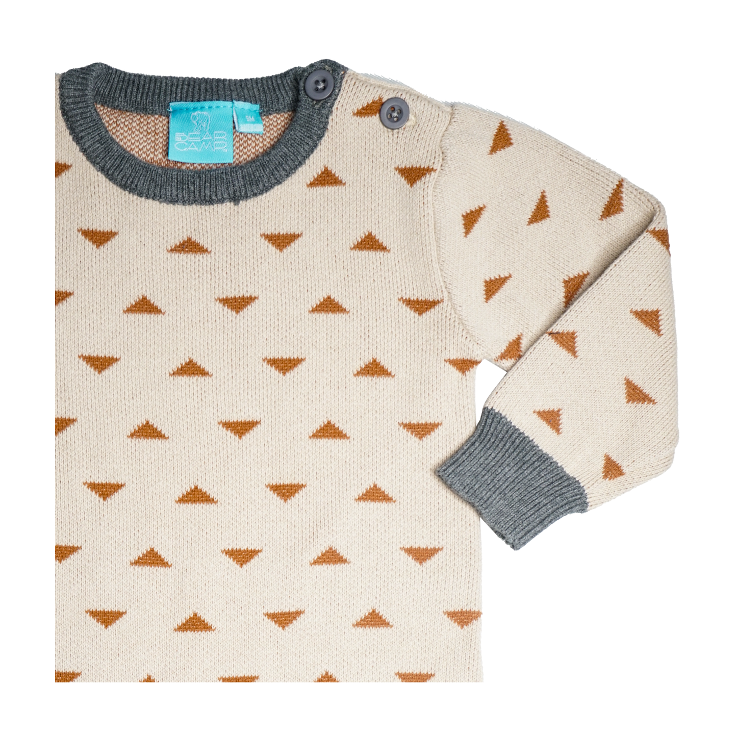 Pyramid Pattern Sweater Romper