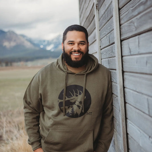 Adult - Bulging Bull Elk Hoodie