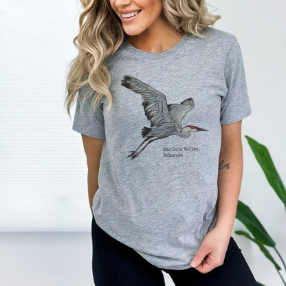 Colorado Sandhill Crane Adult T-shirt