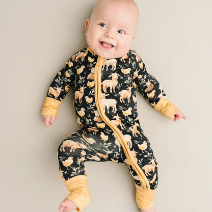 Bamboo Baby Pajamas - Barnyard Buddies
