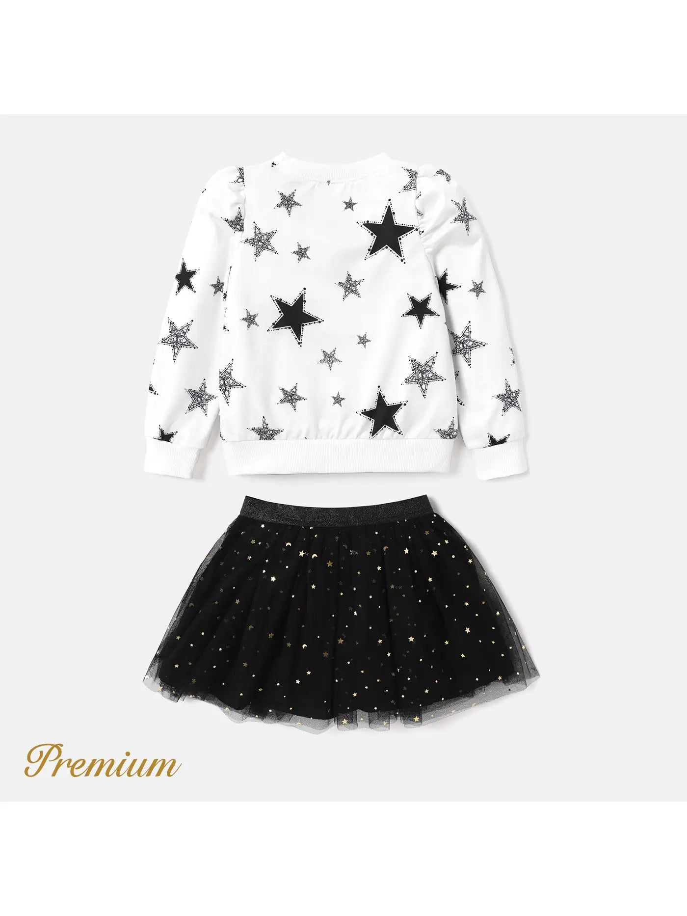 Black and Silver Star Tutu Outfit