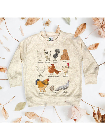 Chicken Breeds Long Sleeve T-Shirt