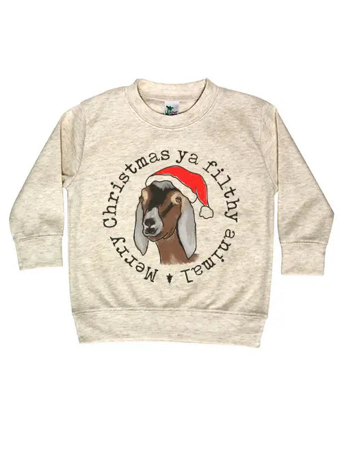 Christmas Goat Long Sleeve Tee