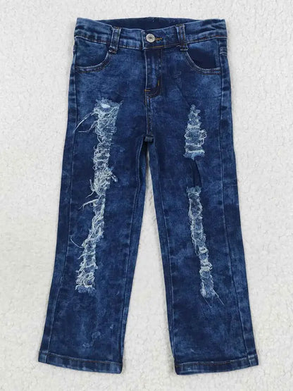 Dark Wash Distressed Jeans