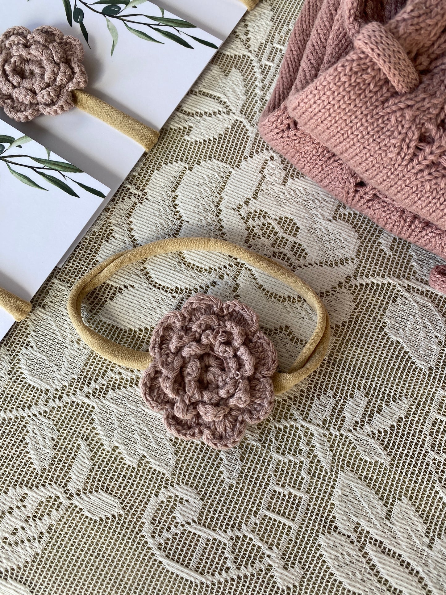 Crochet Flower Headband