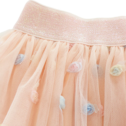 Floral Mesh Skirt