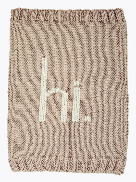 "Hi" Baby Blanket