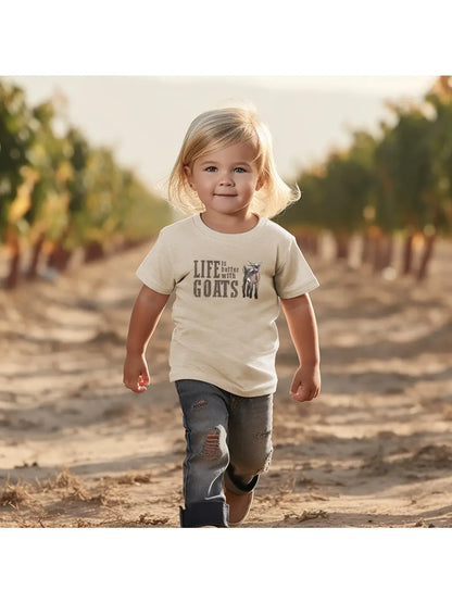 "Life is better with Goats" child T-Shirt