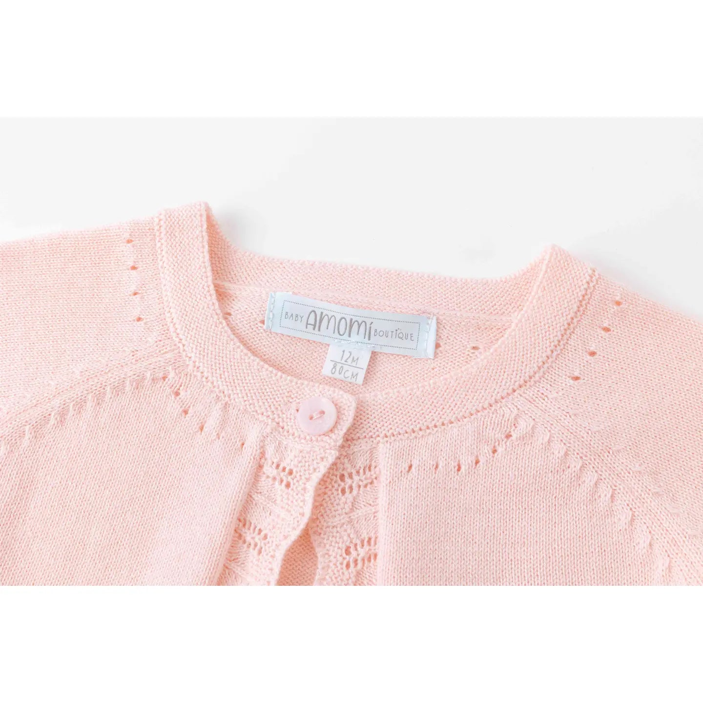 Pink Knit Baby Cardigan