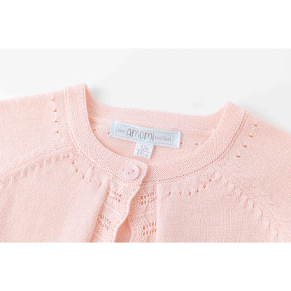 Pink Knit Baby Cardigan