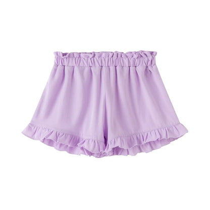 Purple Ruffle Shorts