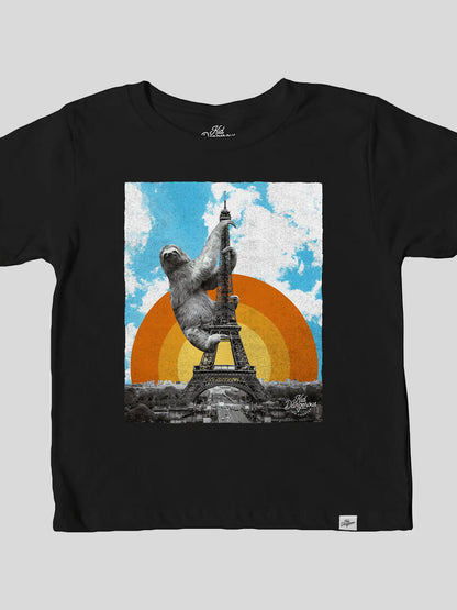 Sloth Eiffel Tower Tee