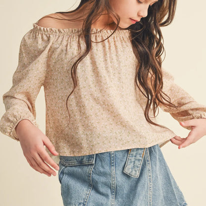 Tween Girl Peasant Top