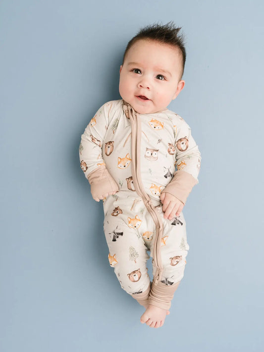 Bamboo Baby Pajamas - Woodland