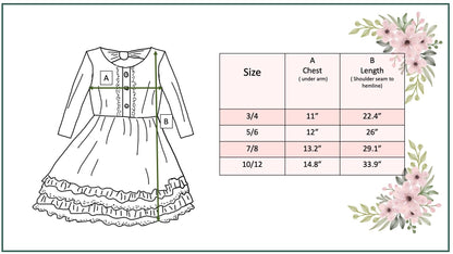 Christmas Plaid Lace Ruffle Dress