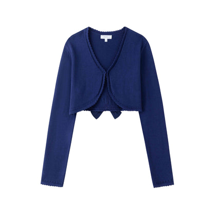 girls long sleeve navy blue dress sweater 
