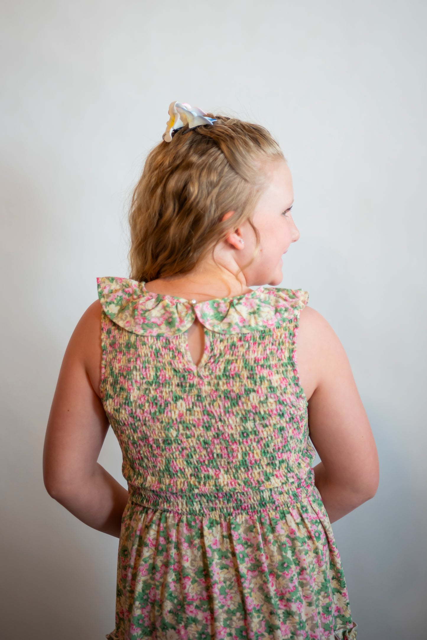 button closure on back of maxi dress 